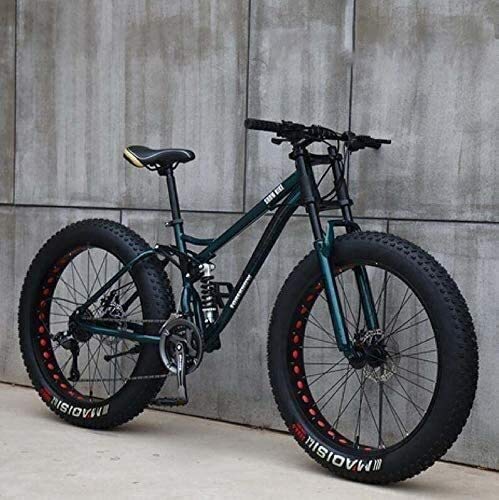Adult Mountain Bikes, 24 Inch Fat Tire Hardtail Mountain Bike, Dual